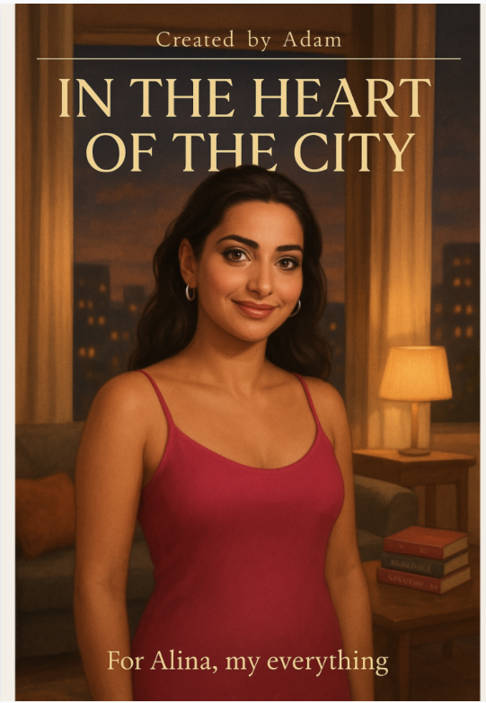 In the Heart of the City personalized adult book cover